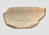 Bowl rim sherd, Ceramic