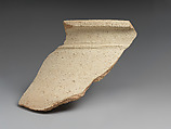 Jar rim sherd, Ceramic