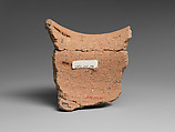 Jar rim sherd, Ceramic