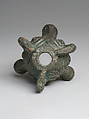 Mace head in the form of triple bulls' heads, Bronze, Iran