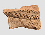 Sherd with incised decoration, Ceramic