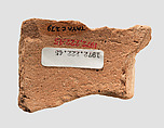 Sherd with incised decoration, Ceramic