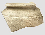 Jar rim sherd, Ceramic