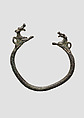 Bracelet with animal terminals, Bronze, Iran