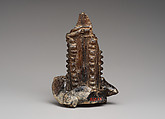 Double bottle fragment, Glass, Sasanian