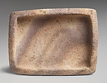 Rectangular mortar, Veined marble