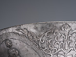 Bowl with female busts in medallions, Silver, Sasanian