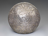 Hemispherical bowl with scenes of wine making, Silver, mercury gilding, Sasanian