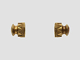 Cylinder seal cap, Gold, Babylonian or Kassite
