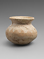 Jar with geometric decoration, Glazed ceramic, Assyrian