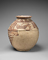 Jar with ibexes, Ceramic, paint, Iran