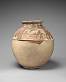 Jar with ibexes, Ceramic, paint, Iran