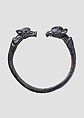 Bracelet with boar terminals, Bronze, Iran
