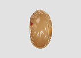 Ellipsoid stamp seal: tulips, Yellow chalcedony, Sasanian