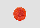 Stamp seal, Carnelian, Sasanian