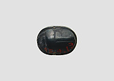 Stamp seal (scarab) with monster, Hematite, Phoenician