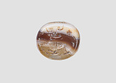 Stamp seal, Agate, Sasanian
