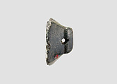 Pyramidal stamping device, Chlorite or steatite, black-green