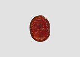 Stamp seal, Carnelian, Sasanian