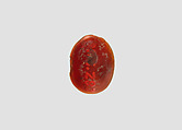 Stamp seal, Carnelian, Sasanian