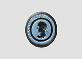 Stamp seal, Onyx, nicolo, Sasanian