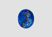 Stamp seal, Lapis lazuli, Sasanian