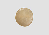 Stamp seal, Chalcedony, milky, Sasanian