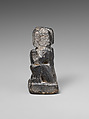 Chess piece, probably a pawn, Limestone, black, Sasanian