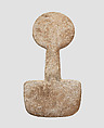 Spade-shaped schematic female (?) figure, Limestone