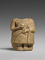 Seated female figure, Gypsum alabaster, Sumerian