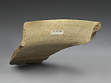 Jar rim sherd, Ceramic