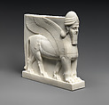 Human-headed winged lion and bull, Unglazed porcelain (Parian ware), British