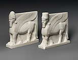 Human-headed winged lion and bull, Unglazed porcelain (Parian ware), British