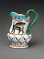 Jug with Assyrian-inspired decoration, Porcelain, British