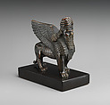 Human-headed winged lion, Bronze, marble, British