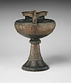 Urn with Assyrian scenes, Slate, bronze, French