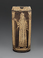Vase with Assyrian-inspired decoration, Ceramic, American