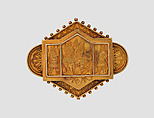 Brooch with Assyrian and Achaemenid Persian-inspired design, Gold, British