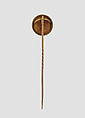Stick pin with Assyrian human-headed winged bull, Gold, British