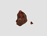 Broken bead, Amber (?), Iran