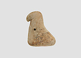 Pendant in the form of a duck, Faience, glaze, Iran