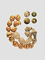 Beads, Stone, bone, clay, glaze, Iran