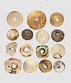 Beads, Stone, bone, shell, faience, Egyptian blue, Iran