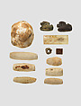 Beads, Pyrite (?), Egyptian blue, Iran
