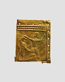 Panel fragment with a lion hunt, Gold, Iran