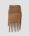 Double-sided wooden comb, Wood (fruitwood), Alanic