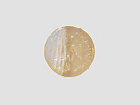 Stamp seal, Chalcedony, white, Sasanian