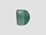 Stamp seal, Glass, bluish-green, Sasanian