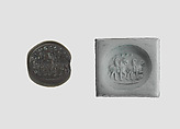Stamp seal, Bronze, Sasanian