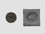 Stamp seal, Meteoric iron, Sasanian